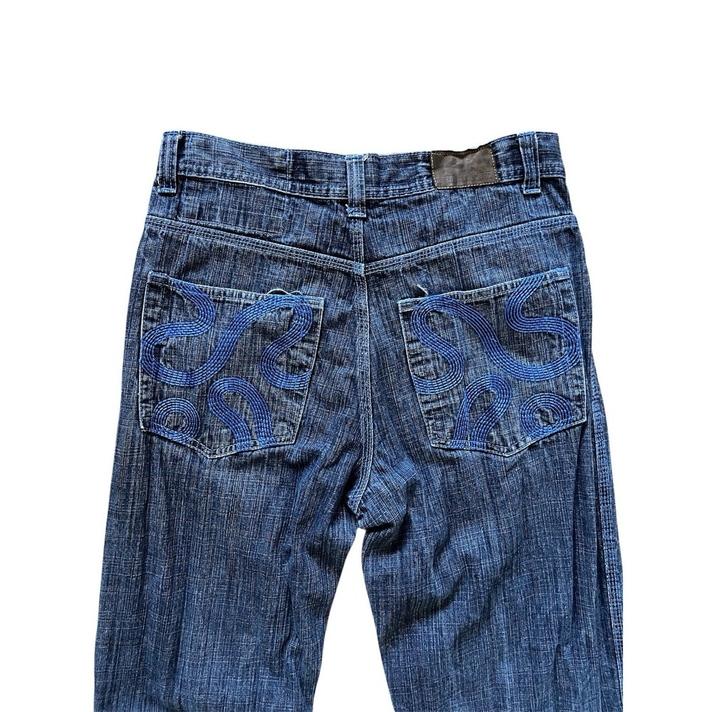 Rich Kids Men's Grunge Skater Wide Leg‎ Relaxed Jeans Sz 32x34 Actual: 32Wx32L